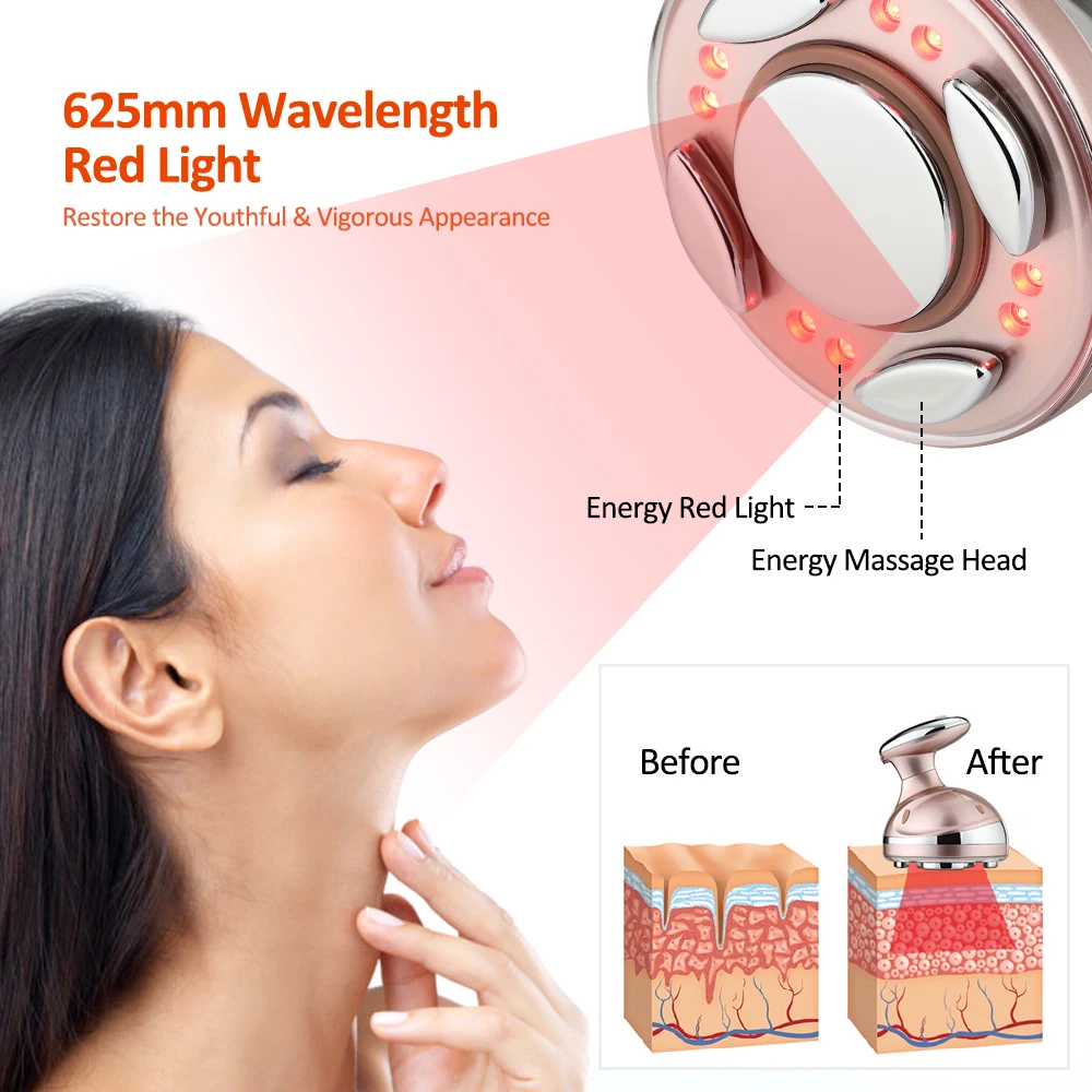 Beste Pastsky Rf Ultrasone Afslanken Massager Afvallen Cavitatie 625Mm Led Licht Huidverzorging Vet Brander Anti Cellulitis Schoonheid