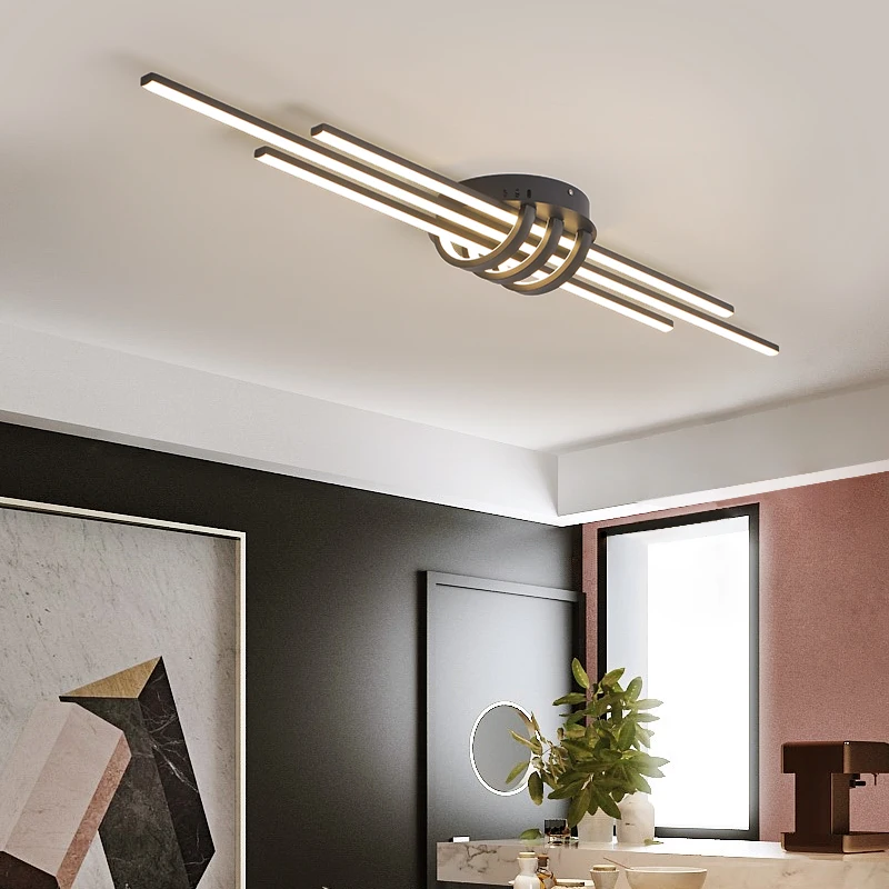 

Modern ceiling led ceiling lights for living room bedroom Matte black/white Finished aluminum kitchen led ceiling lamp fixtures