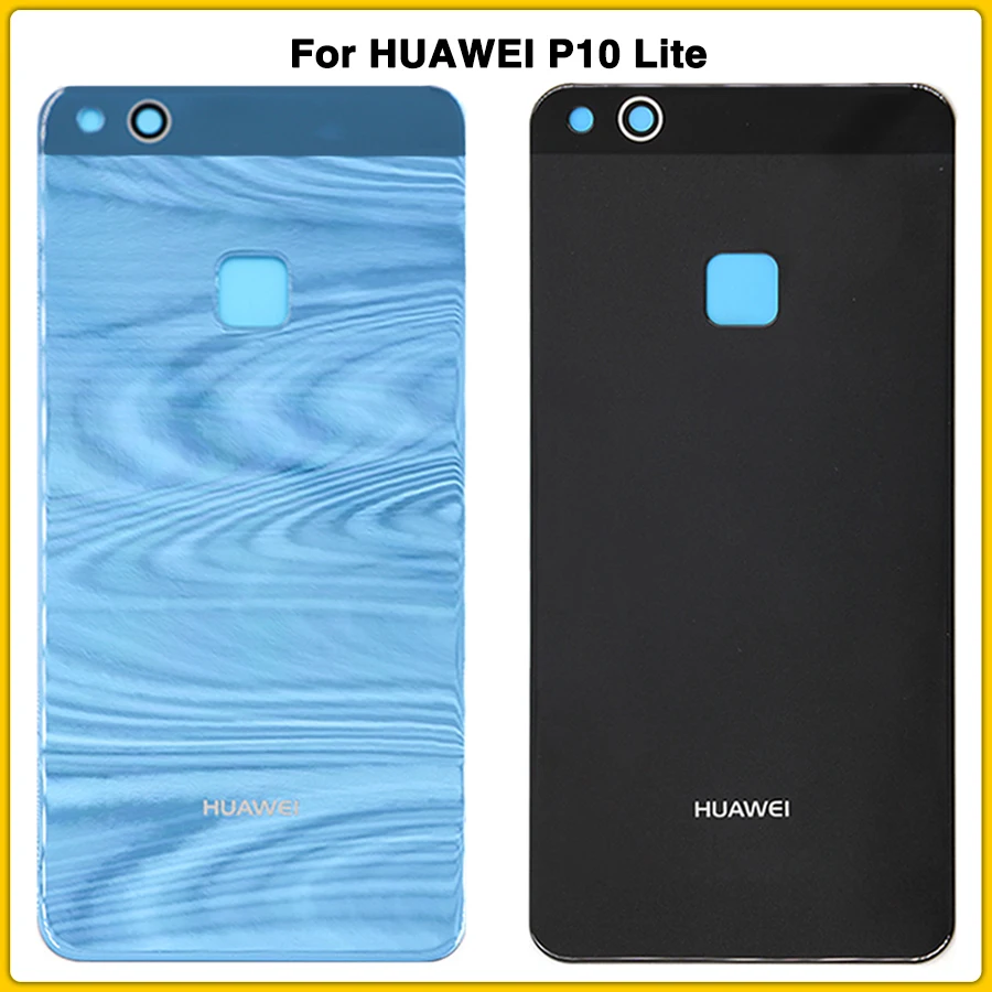 Чехол для задней панели P10Lite, стекло для HUAWEI P10 Lite 5,2 '', задняя крышка для батареи, задняя крышка для двери с клейкой наклейкой
