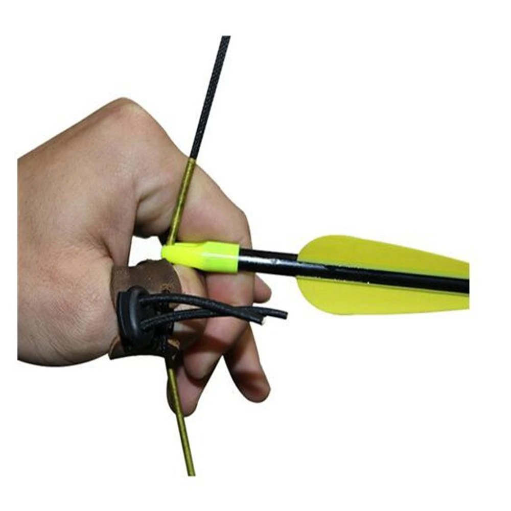 Горячая Распродажа 1 шт. регулируемые кожаные перчатки для стрельбы из лука