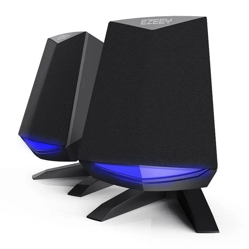 

Gaming Led light Mini Portable USB Powered Speakers Bass 2.0 For Laptop Computer PC 3.5mm Audio Loudspeaker for mobile phones