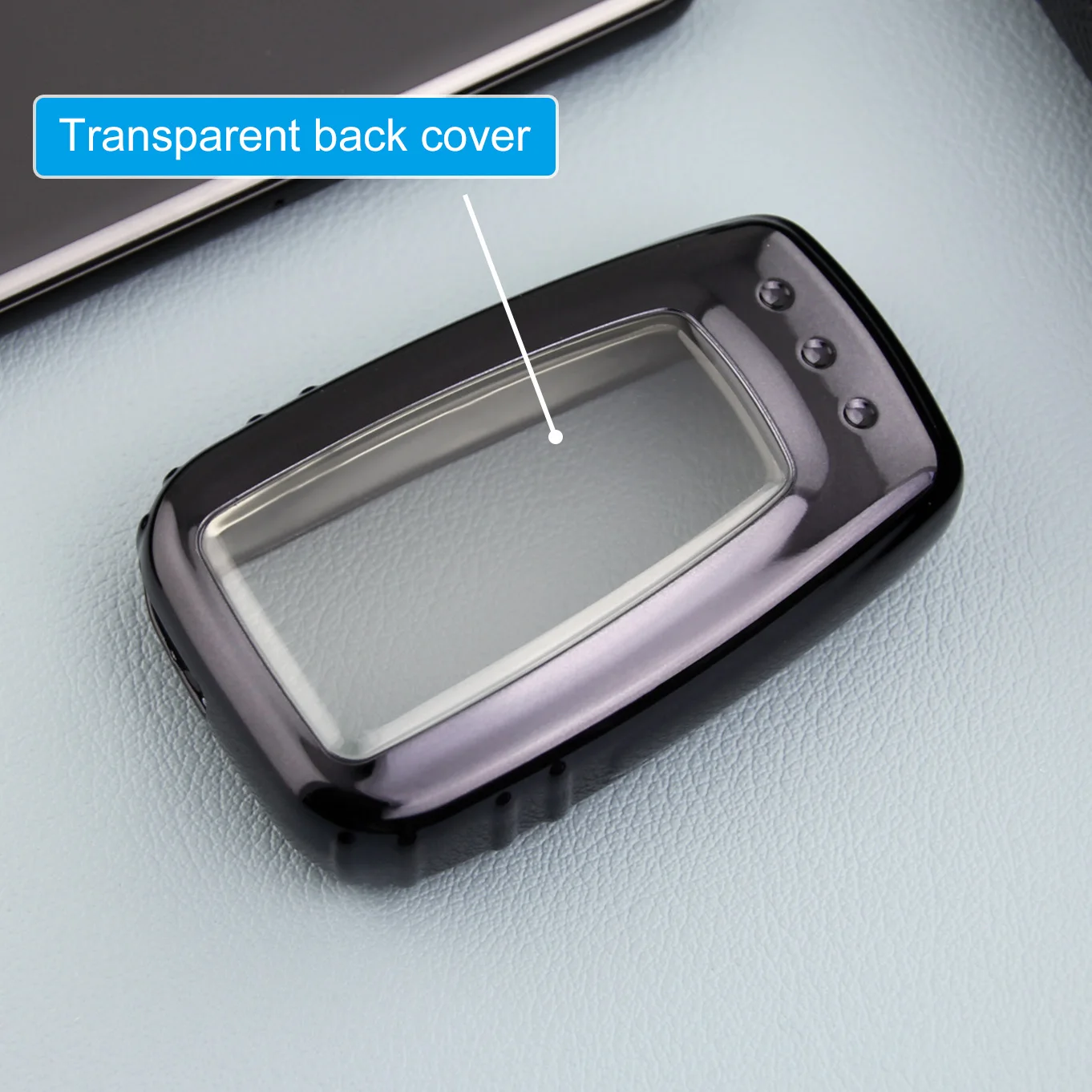 Черный чехол для автомобильного смарт-ключа держатель Fob Toyota Camry C-HR Prius Avalon RAV4 Corolla