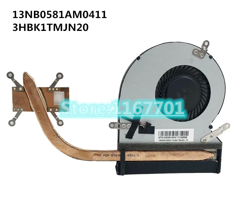 

New org Laptop CPU cooling Radiator Heatsink&Fan for ASus Q501L Q502 Q502L Q502LA EG50050S1-C680-S9A 13NB0581AM0411 3HBK1TMJN20