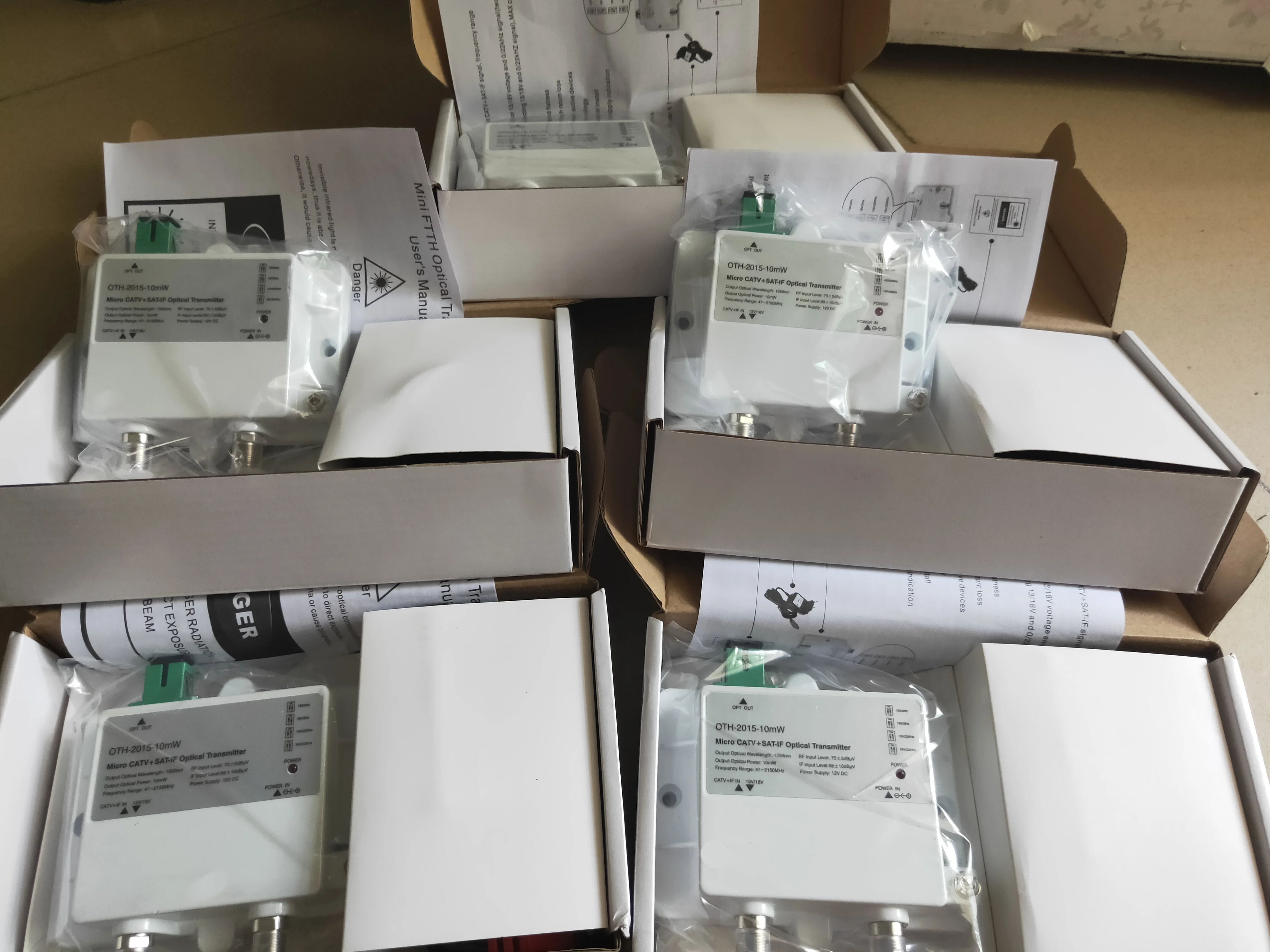 

47-2150MHz 1550NM FTTH mini optical transmitter OTH-2015-10mW CATV SATV with singlemode optic fiber SCAPC telecomunicaciones