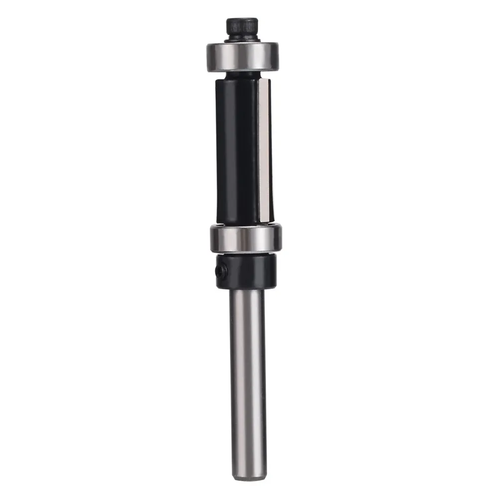 

1pc Black Flush Trim Pattern Router Bit 1/4'' Shank Carbide Top & Bottom Bearing Wood Working Tools