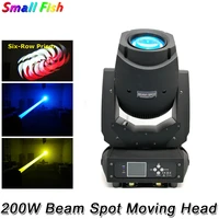 200w moving head beam spot lights six row prism three facets prism optional 200w led stage lights perfect for professional dj