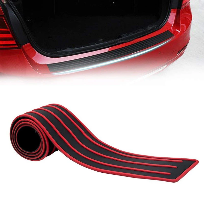 Черный и красный резиновый протектор заднего бампера длиной 35 4 дюймов защита на