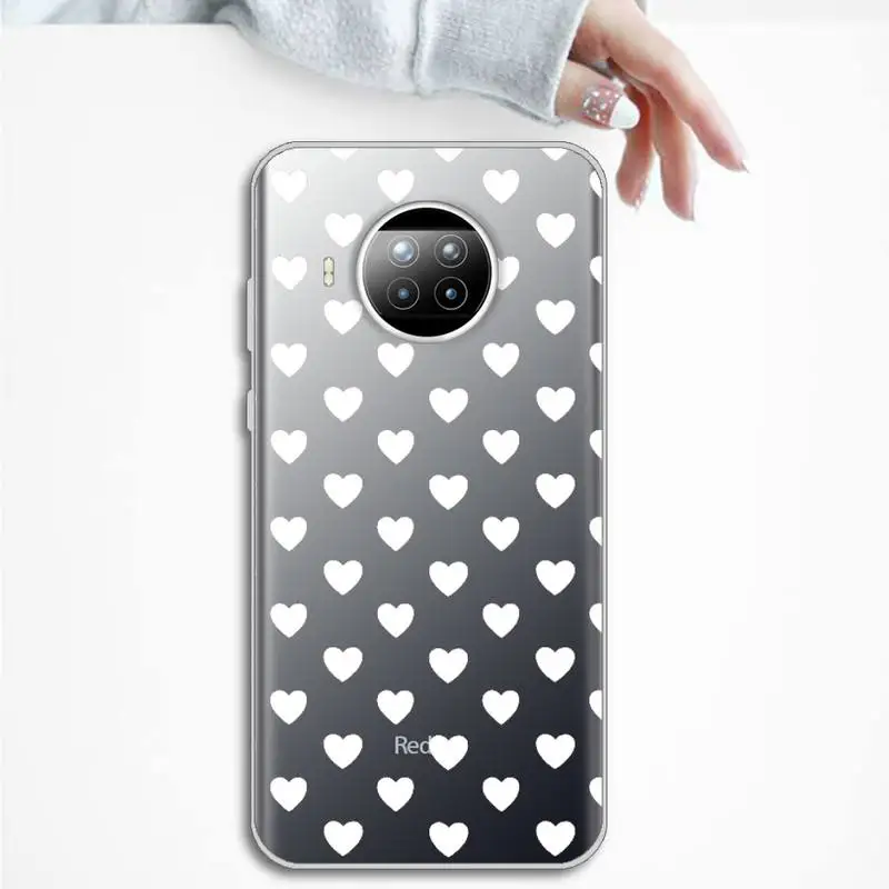 

love Phone Case Transparent Clear for Xiaomi Redmi note 10 t 8 9 pro lite 11