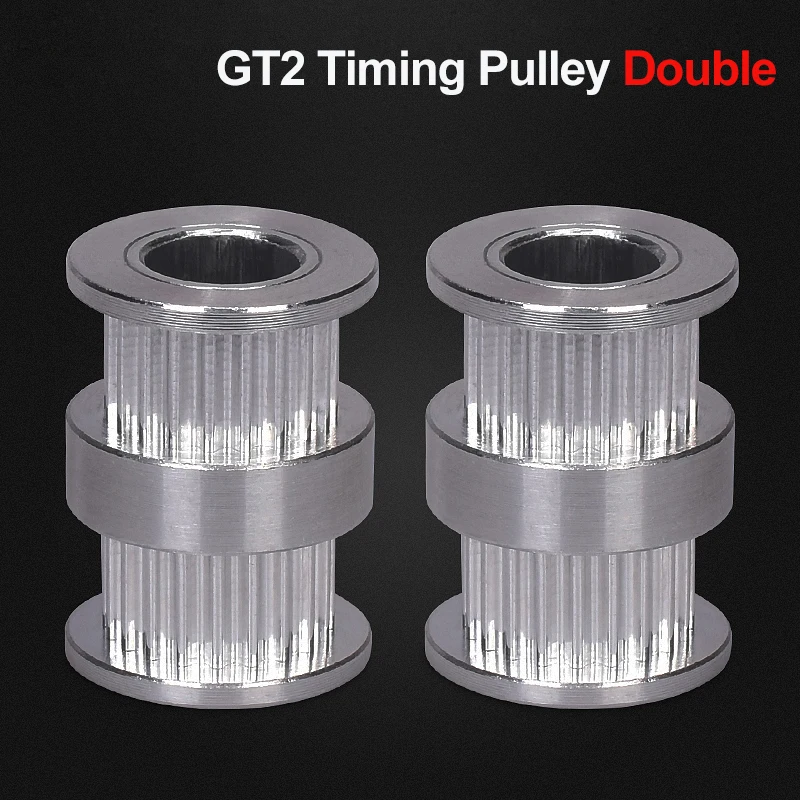 Высококачественный зубчатый шкив GT2 двойной с круглой головкой синхронное