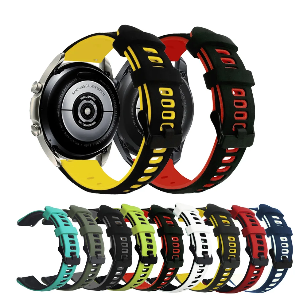 

For Huami Amazfit GTR 2E 47MM Strap GTR2 Sport Bracelet Silicone Watchband 22mm Watch Band For Amazfit Stratos 3 2 Pace