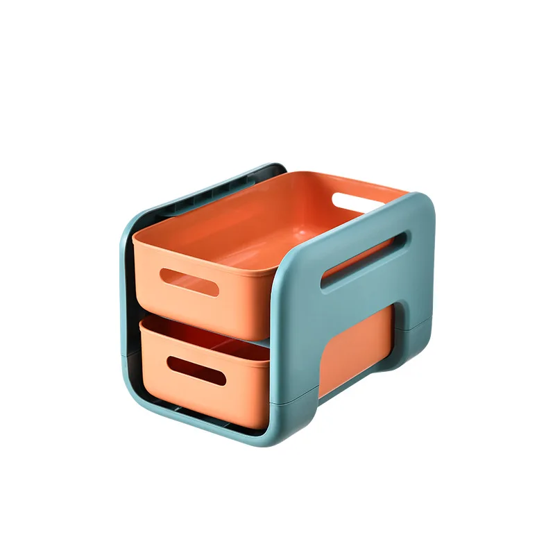 

Double layer Desktop Rack Office Drawer Storage Box Desktop Sundries Organizer Boxes Kids Toy Organizer Boxes organizador