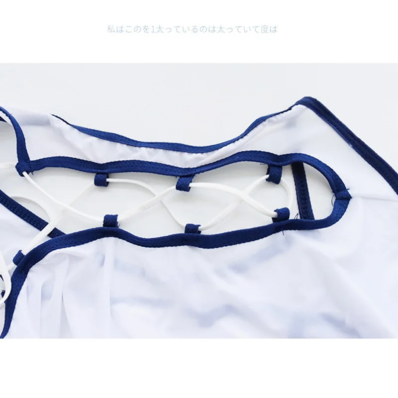 Школьная Женская одежда для косплея JK Sukumizu водолазка с вырезами купальник