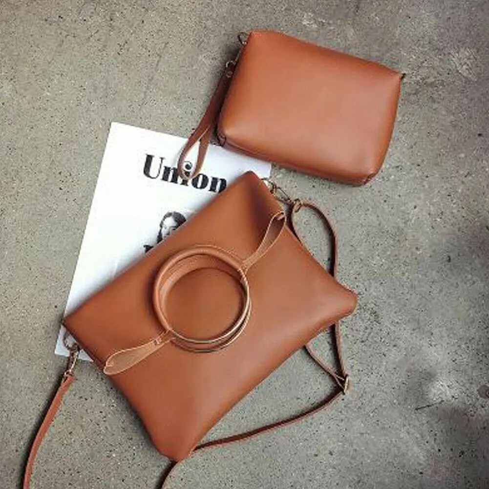 

New Women Vintage Composite Bags Purse Shoulder Handbag Tote Messenger Satchel Bag Crossbody Fashion