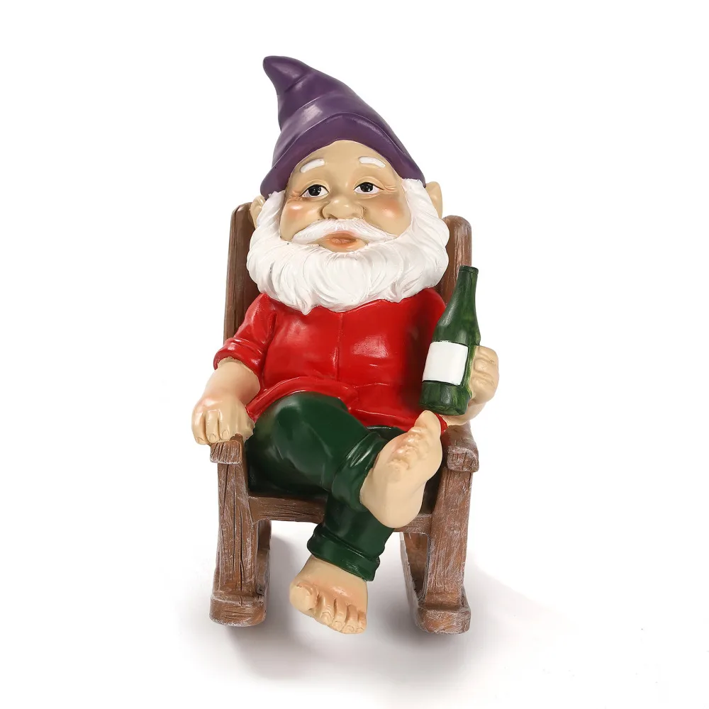 

Изделия из смолы Велоспорт гномов дома украшения Статуя милой для приготовления пищи на воздухе сады творчество Funny микро-украшения Ландша...