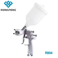 rongpeng professional r804 hvlp silver paint spray gun 1 3mm nozzle 400cc cup gravity feed airbrush pneumatic tool