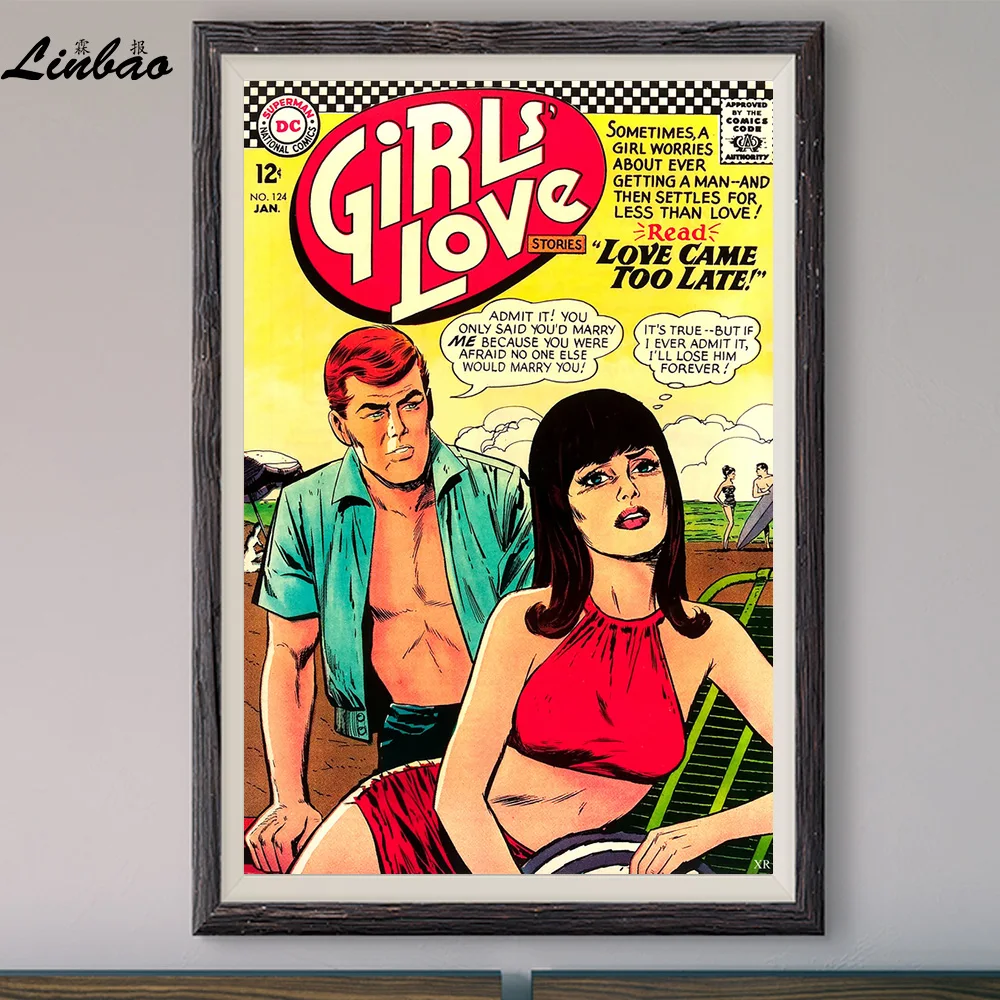 

V434 1967 Girl's Love Vintage Classic Movie Print Silk Poster Home Deco Wall Art Gift
