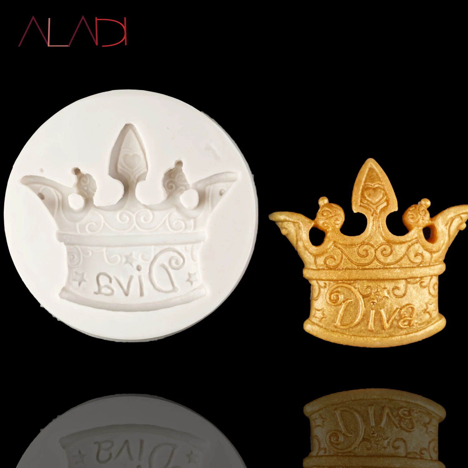 

Noble Crown Silicone Resin Mold Kitchen Baking Tools DIY Chocolate Cake Dessert Bread Mousse Fudge Decoration Mold AD247