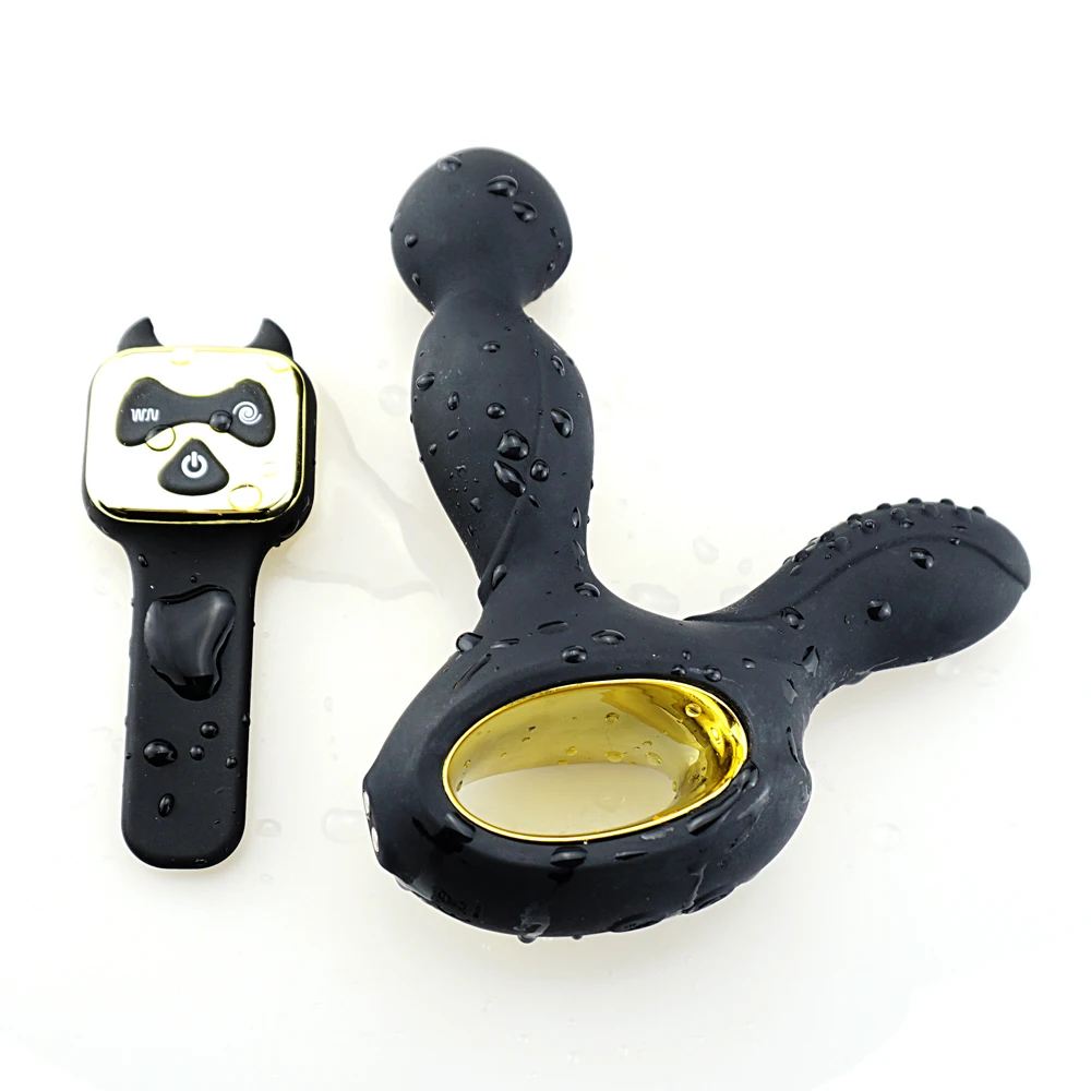 Беспроводной удаленный Анальный вибратор массажер простаты с подогревом