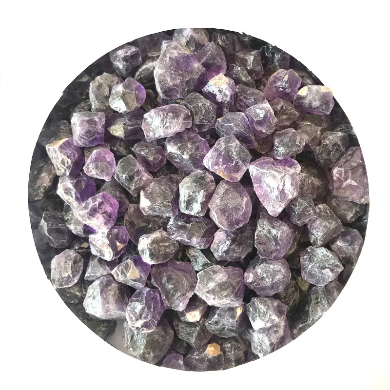 

100g Natural Amethyst Rough Crystal Stone Gravel No Grinding No Polishing Home Decoration Meditation Wheel Pulse