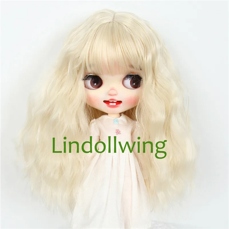 

Парик блайз 9-10 дюймов, длинные вьющиеся светильник лые светлые волосы