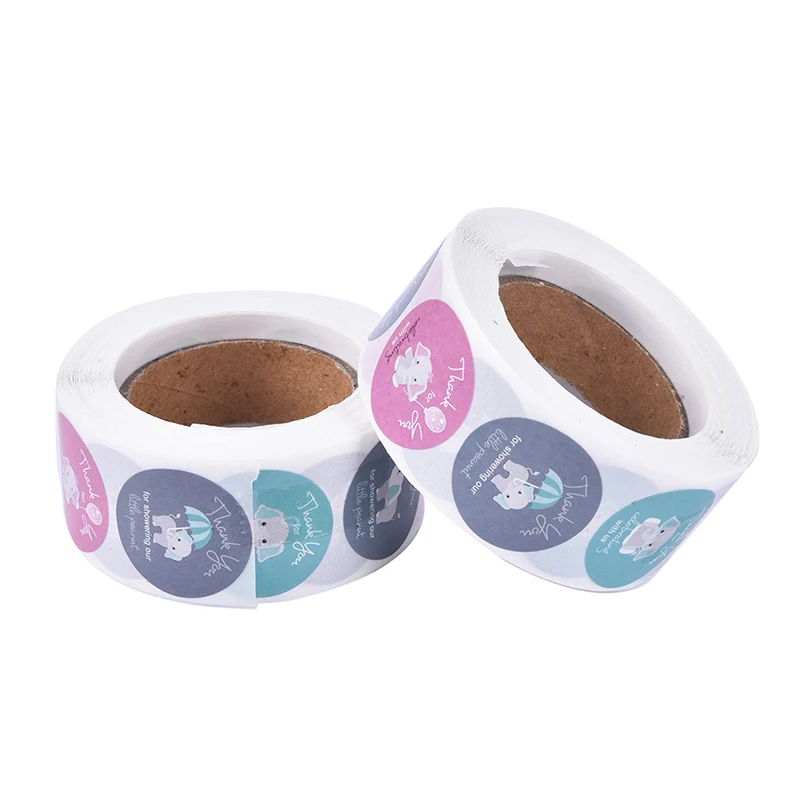 

Cartoon Animals Thank You Sticker For Kids Toys Notebook Decoration Labels Sticker Thanksgiving Gift Sticker