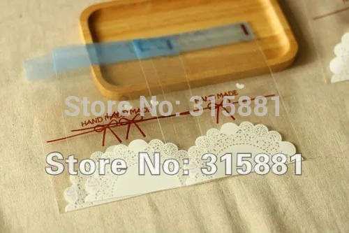 Self adhesive seal bag white lace self packing bags 10x14cm Usable Size10x11cm 300pcs /lot | Дом и сад