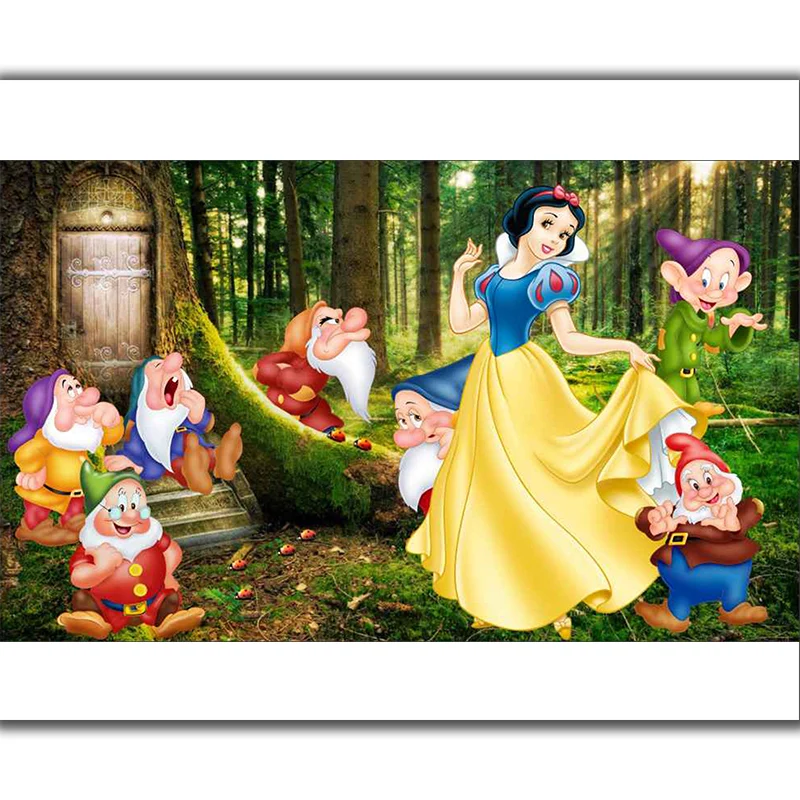 Новинка 5D алмазная картина мультяшная Алмазная вышивка Белоснежка и семь гномов
