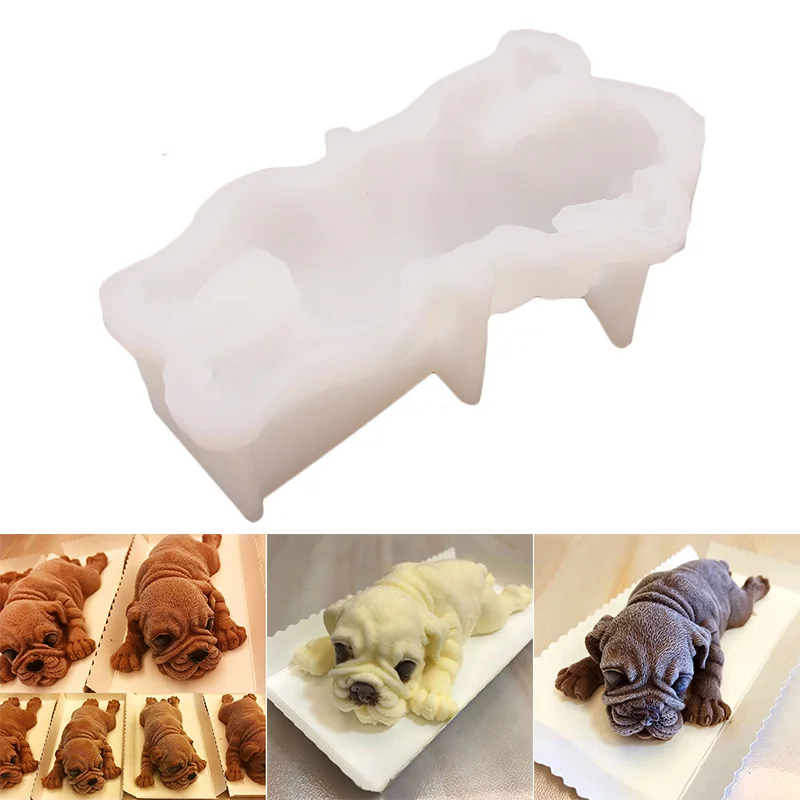 

Силиконовая 3D форма Shar Pei для торта, мусса, форма для украшения шоколада из мороженого, пудинга, помадки, инструмент для выпечки VC
