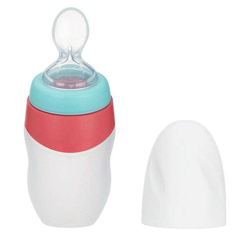Силиконовая ложка для кормления новорожденных бутылочка выдавливания молока и