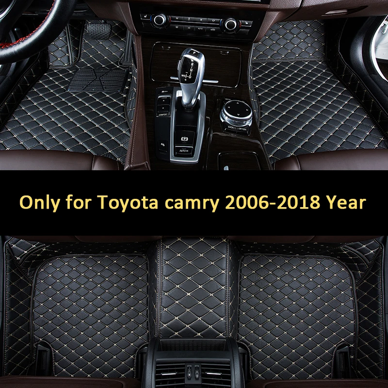 Автомобильный коврик кожаные автомобильные коврики для Toyota Camry 2006 2014 2015 2016 2017 2018
