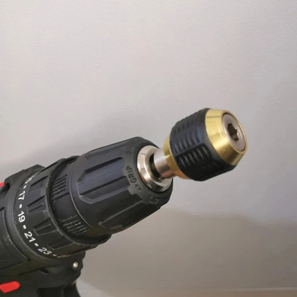 

Drill Bit Hex Shank Quick Coupling Bar 1/4 Inner Hex Self-locking Connecting Rod Tough Easily Carrying Lightweight Tools