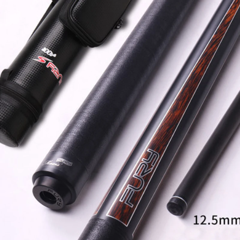 FURY Carbon Fiber бильярдный пул кий 12,5 мм наконечник китайский черный восемь кия фурия Американский девять мяч кий черный технологический вал - Цвет: Linen