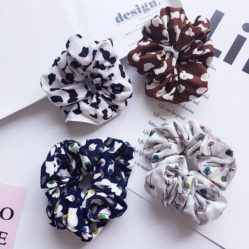 Стильное кольцо с одуванчиком и леопардовым рисунком в виде большого кишечника