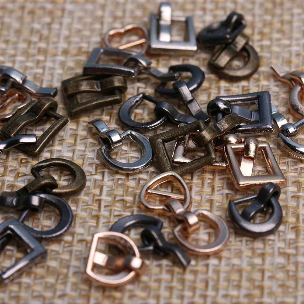 6/9 шт. 7*8 мм металлический кукла кнопки мини ультра маленький Тройная пряжка на