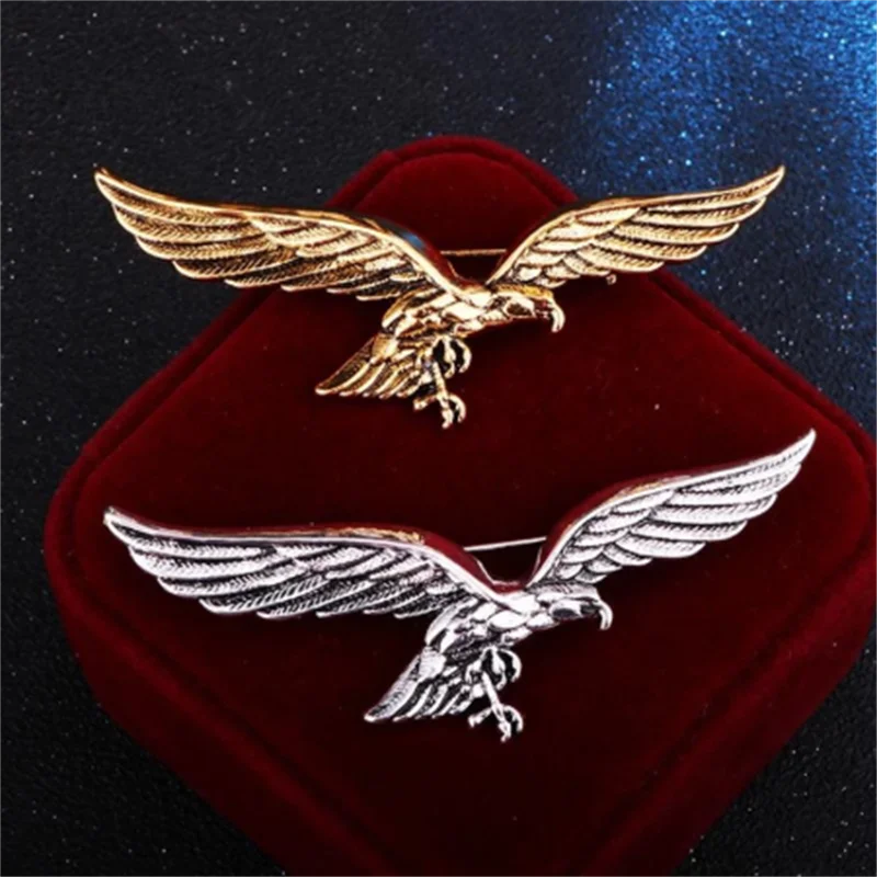 

Flying Eagle Brooch Pin Men Suit Shirt Accessories Casual Jewelry Gift wholesale