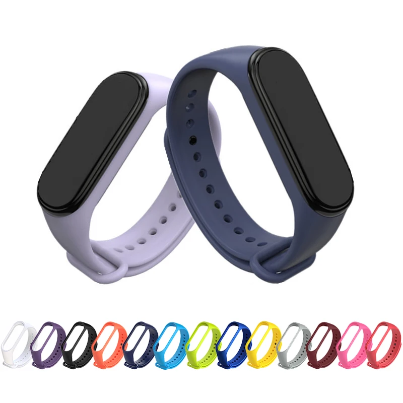 13 цветов ремешок для mi Band 3 умные часы с ремнем силиконовый браслет Xiaomi 4