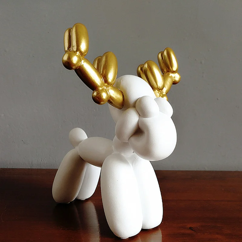 

Европейский полимерный шар, скульптура собаки, оленя, художественная абстрактная мультяшная статуя животного, статуэтка, поделки, подарок, ...