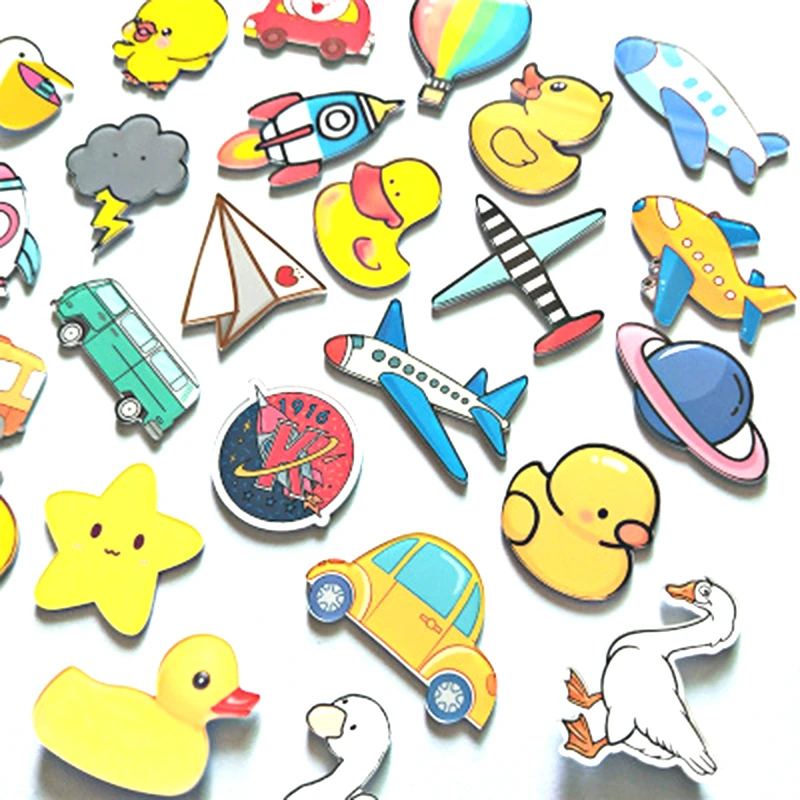 Рождество мультфильм утка самолет ракета акриловый кухонный декоративный