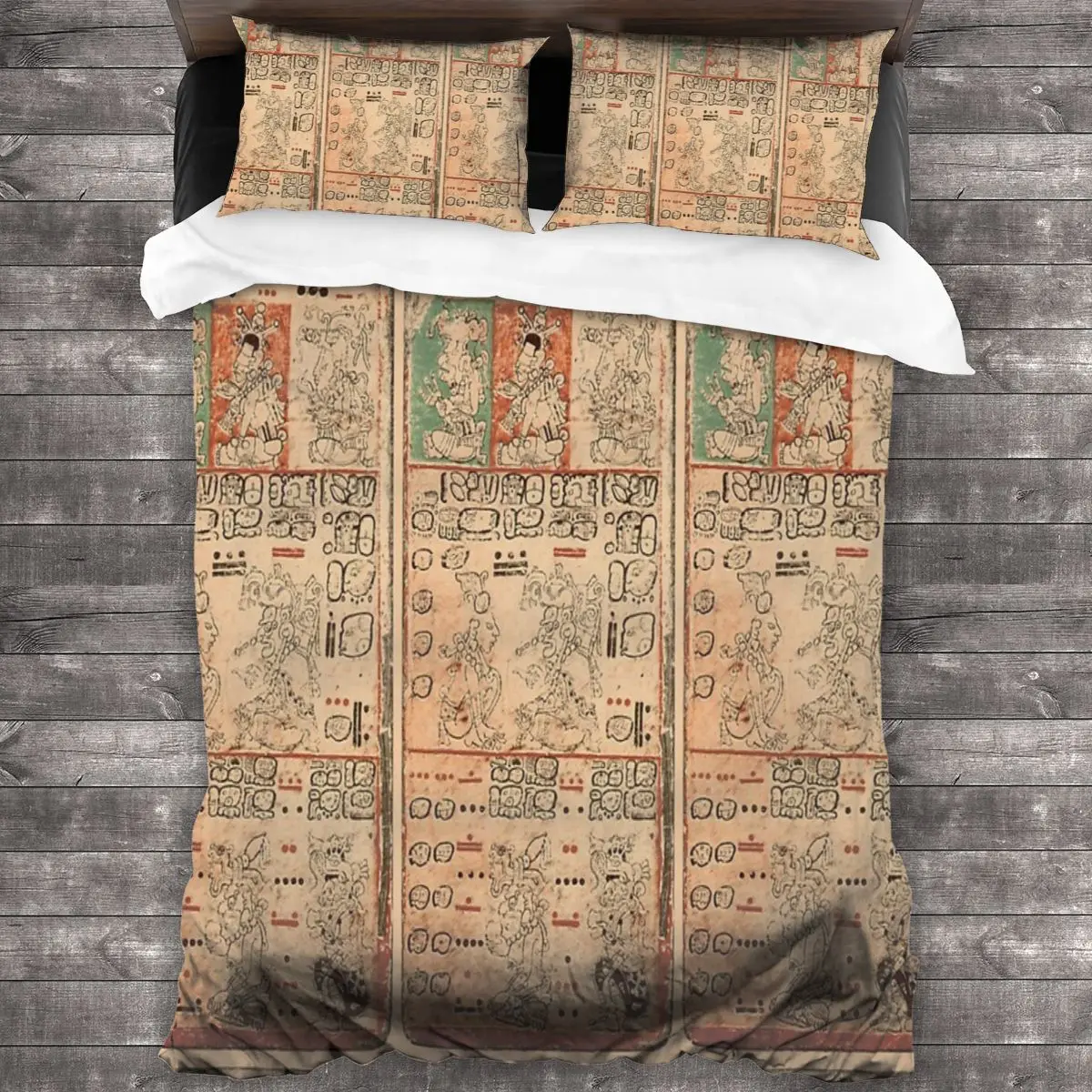 

Maya Mayan Dresden Codex Circa Linens Bedspread Bedding Set Duvet Cover Bedding Quilt Cover 90 Double Bed Linen