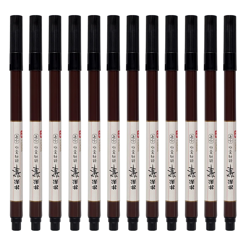 

12 Boxes of Baoke S7 Beautiful Calligraphy Pen Soft Head Calligraphy Soft Pen New Writing Brush Large Case Office Supplies