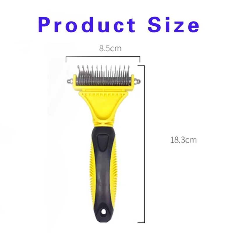 Расческа для кошек и собак Новая двухсторонняя профессиональная расческа из