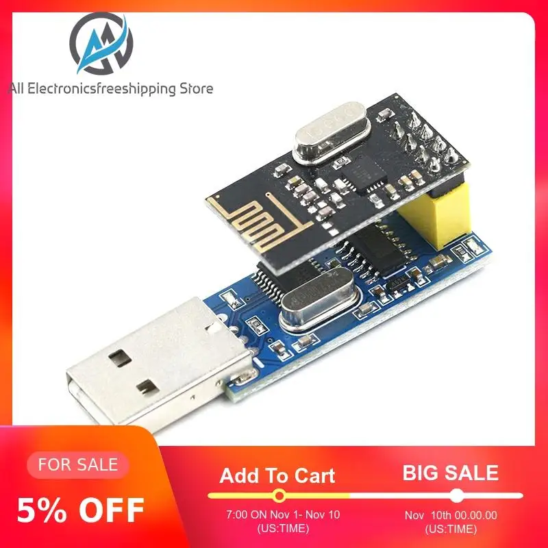 Новый CH340T USB в последовательный порт адаптер плата + 2 4G NRF24L01 беспроводной модуль