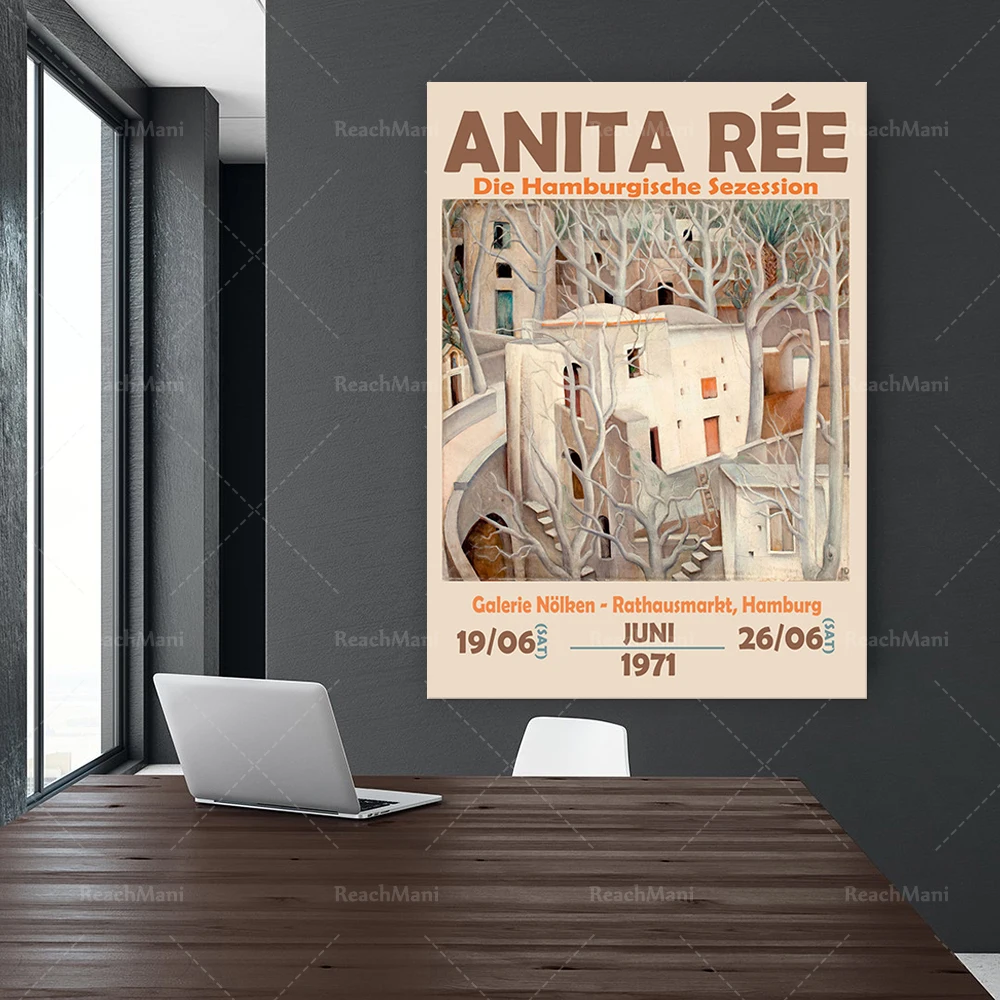 

Artist Exhibition Poster Hamburg Anita Ree Print 1971