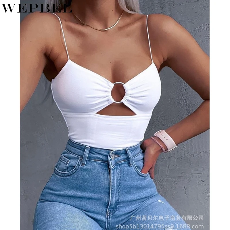 

Женский топ с открытой спиной и V-образным вырезом