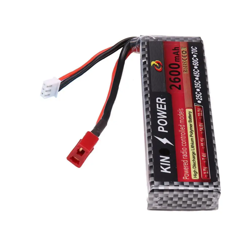 LeadingStar 7 4 V 2600mAh литий-полимерный аккумулятор T-образный разъем для WLtoys 1/14 144001