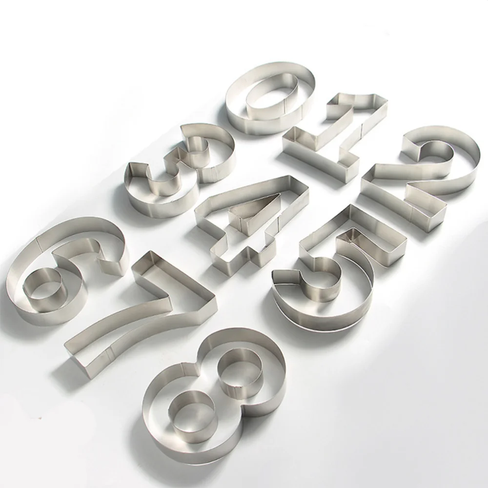 

1 Pc Stainless Steel Number 2 Cookie Cutters Cake Decorating Tool Fondant Dessert Biscuit Mold (19.2 x 14.2)