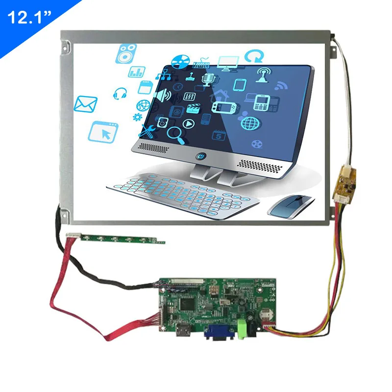 

12 дюймов AA121SPO1 800*600 промышленный Экран мульти-Функция Управление доска Поддержка HDMI VGA Вход ЖК-дисплей дисплей