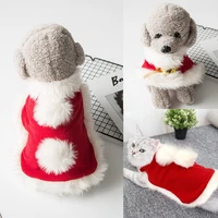christmas small dog clothes santa pet dog cat costume winter puppy cat clothing coat for small dogs cats chihuahua yorkshire