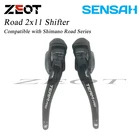 SENSAH TEAM PRO 2X11 Speed Road переключатели передач велосипеда 2X11 Speed рычажный тормозной велосипедный переключатель, совместимый с Shimano Бесплатная доставка