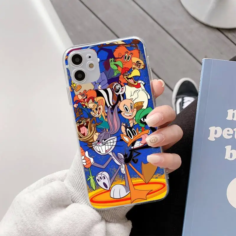 

Bugs Bunny Funny Cute Phone Case For Iphone11 12 Pro Max SE 2020 6s 7 8 Plus X Xs Max Xr Transparent Soft Silicone Cover